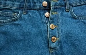 mini denim skirt