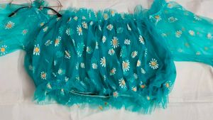 Floral Tube Top🩵🩵