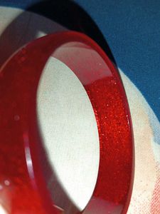 Red Bangle Bracelet