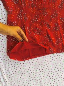 L Size Red Shirt For Women