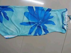 Blue Floral Beach Dress