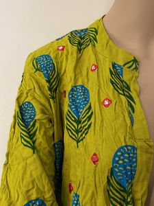 Lime Green Over Coat(women)