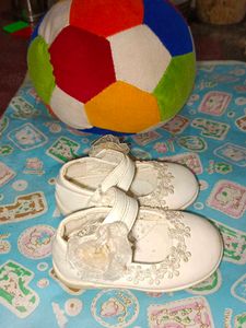 Cute White Baby Shoes