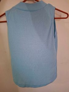 Blue Sleeveless Top