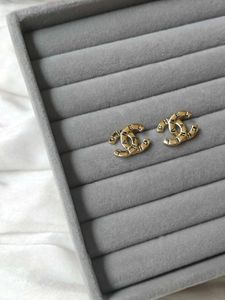 Chanel Inspired Golden Earrings