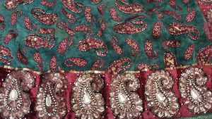 Peacock Green Haevy Border Saree For Function✨