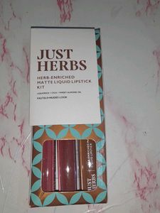 Just Herbs 3 Liquid Lipstick Set