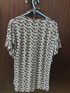 Stylish Zebra Print Top