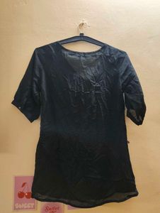 Elegant Black Ruffle Blouse