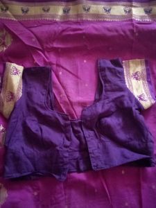 Elegant Purple &amp; Gold Sari