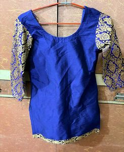 Blue & Gold Blouse