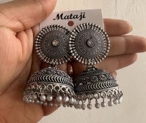 Oxidised Jhumkas