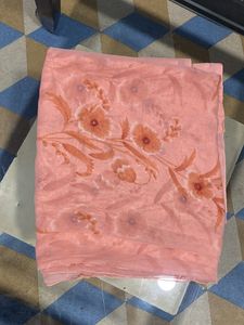 Flower prints Synthetic saree