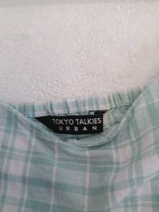 Cute Plaid cami crop top for women