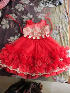 Frock Red Colour