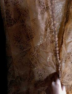 Ethnic Gwon With Long Shurug Thread Work