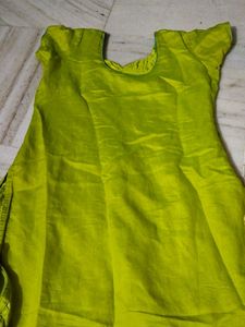 Chandheri Cotton New Green Kurti