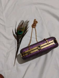 Sparkly Purple Clutch