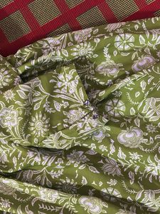 Green Floral Print Top