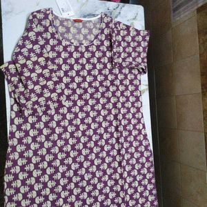 Purple Print Dress