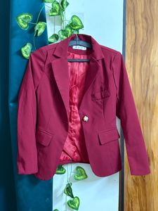 Maroon Blazer - Stylish & Chic