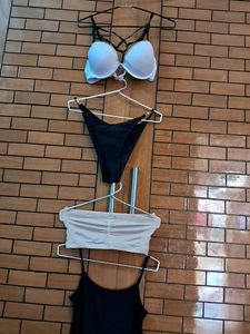 Combo Of Four Bra Panty  In Imported Fabric