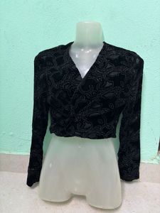 Velvet Cropped Bolero 🖤
