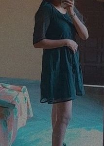 ••Black Western Dress