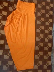 Orange Embroidered Kurti with salwar dupatta
