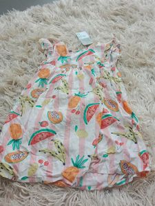 Cute Fruit Print Dress
