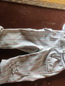 Floral Top &amp; Striped Pant Set