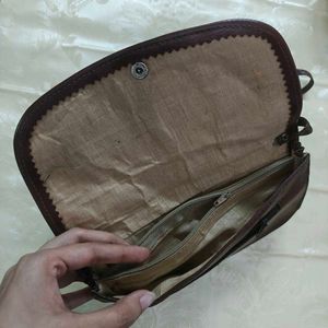 Vintage Brown Crossbody Bag