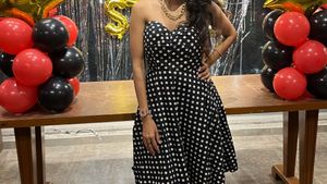 Polka Dot Fit &amp; Flare Dress