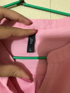 Pink Tiered Sleeve Dress