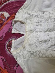 white Korean formal top