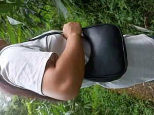 stylish white sling bag