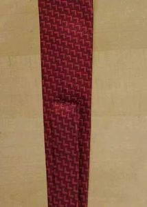 Silk Burgundy Patterned Tie