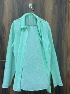 Oversize Sea Green Shirt