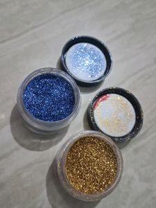 Mac Golden &amp; Blue Shimmer Eyeshadow Glitters