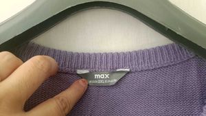 Purple Knit Cardigan