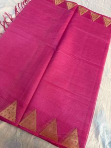 Pink Cotton Silk Blend Duppata