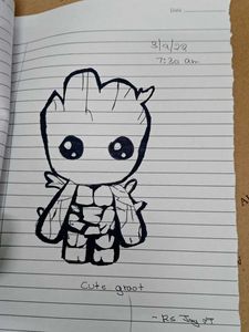 Cute Groot Drawing