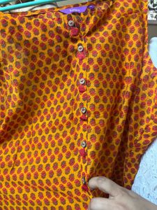 Paper Silk Asymetrical Kurta Set