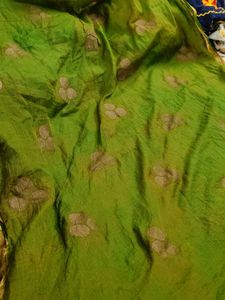 Green Dupatta with Floral Motifs