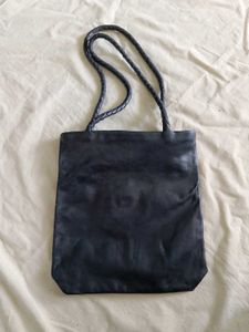 Leather Tote Bag with Unique Design
