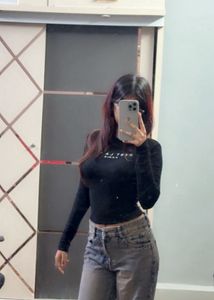 Shein Black Long Sleeve Top