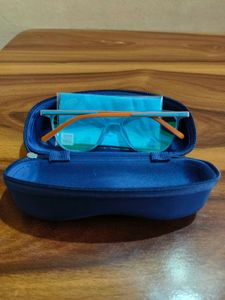 Sky Blue Orange Full Rim Rectangle Lenskart Air