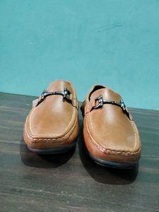 OLP Brown Leather Loafers