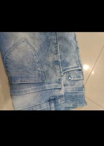 Skinny Jeans With Knee Pattern