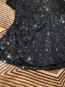 Black Sequin Y2k Cami Top